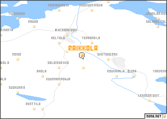 map of Räikkölä