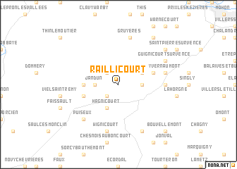 map of Raillicourt