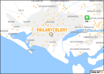 map of Railway Colony