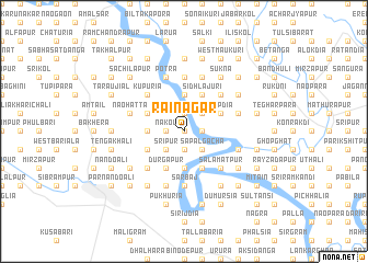 map of Rāinagar