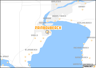 map of Rainbow Beach