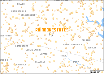 map of Rainbow Estates