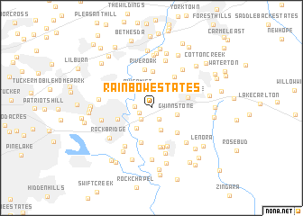map of Rainbow Estates