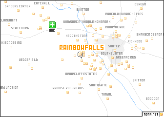 map of Rainbow Falls