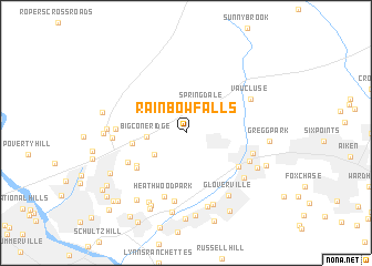 map of Rainbow Falls