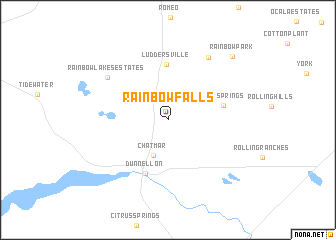 map of Rainbow Falls