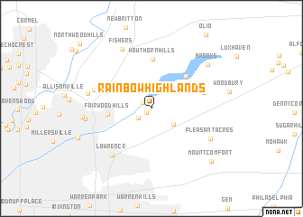 map of Rainbow Highlands