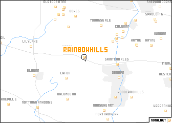 map of Rainbow Hills