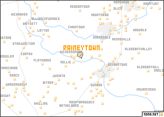 map of Raineytown