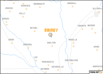 map of Rainey