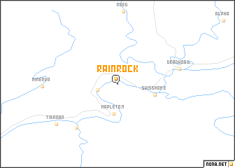 map of Rainrock