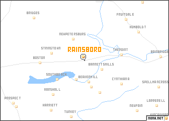 map of Rainsboro