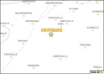 map of Rainsburg