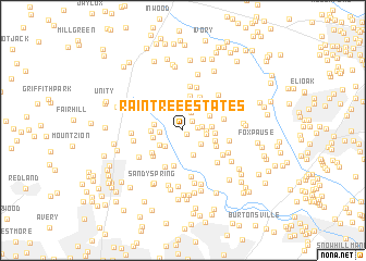 map of Raintree Estates