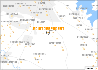 map of Raintree Forest