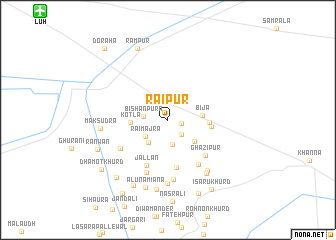 map of Rāipur