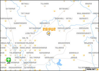 map of Rāipur