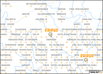 map of Rāipur