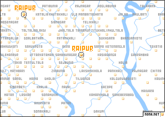 map of Rāipur