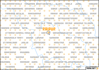 map of Rāipur