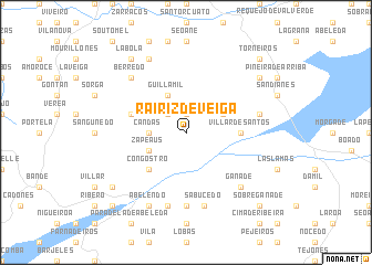 map of Rairiz de Veiga