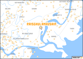 map of Raīs Ghulām Husain