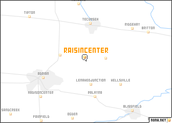 map of Raisin Center