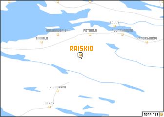 map of Raiskio