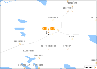 map of Raiskio