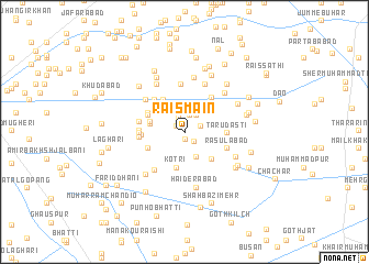 map of Raīs Māin