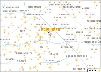 map of Raīs Mirza