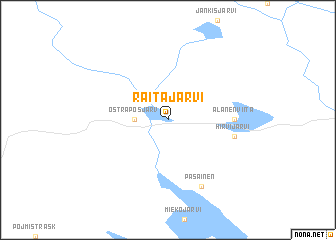 map of Raitajärvi