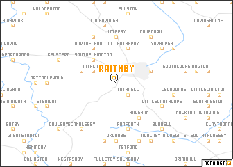 map of Raithby