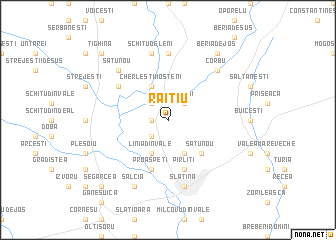 map of Raiţiu