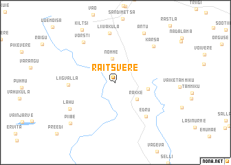 map of Räitsvere