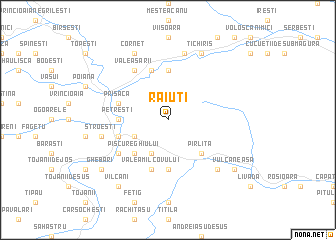 map of Răiuţi