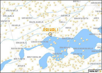 map of Raiwāli