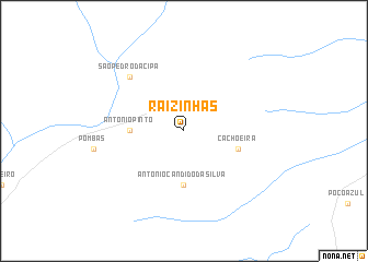 map of Raizinhas