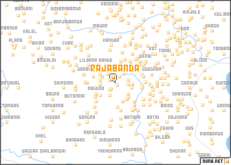 map of Rāja Bānda
