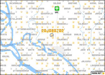 map of Rāja Bāzār