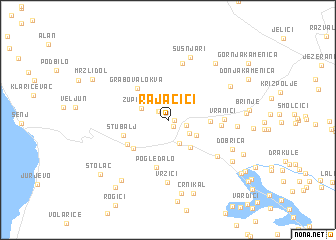 map of Rajačići