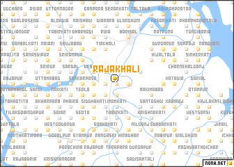 map of Rājākhāli