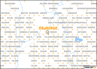 map of Rajākpur