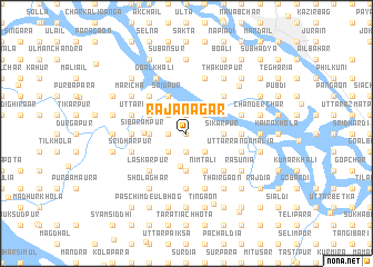 map of Rājānagar