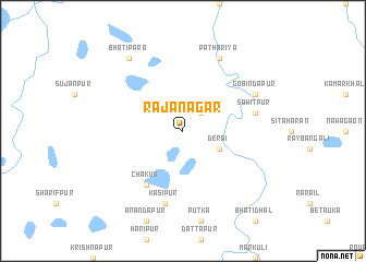 map of Rājanagar