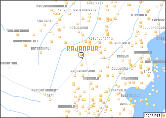 map of Rājanpur