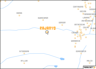 map of Rajanyo