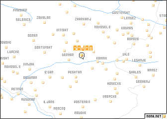 map of Rajan