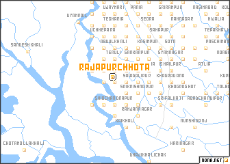 map of Rājāpur Chhota