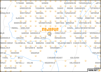 map of Rājāpur